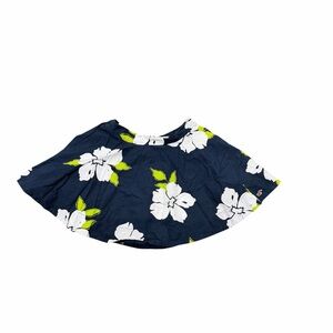 Hollister Navy Hibiscus Floral Mini Skirt XS